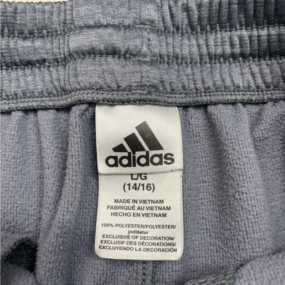 Gray 3-Stripe Joggers | Adidas Youth L (14/16)